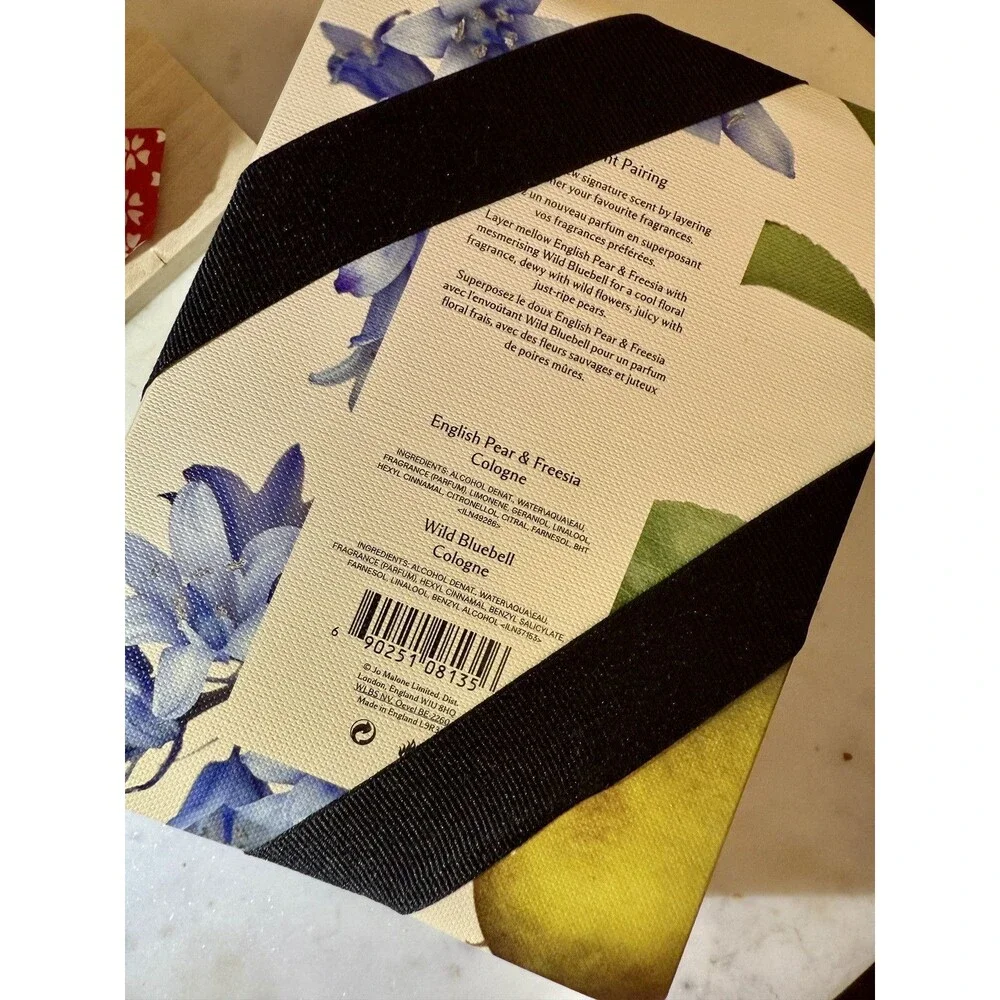 Jo Malone London Scent pairing English pear and Freesia and Wild Bluebell New
